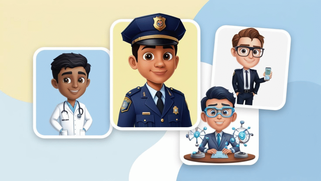 Child Career Guidance Profession Illustration